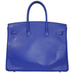 Hermès Birkin 35 Le Tournay Bleu Royal Swift Palladium Hardware 2019