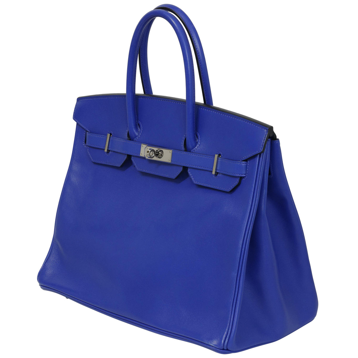 Hermès Birkin 35 Le Tournay Bleu Royal Swift Palladium Hardware 2019