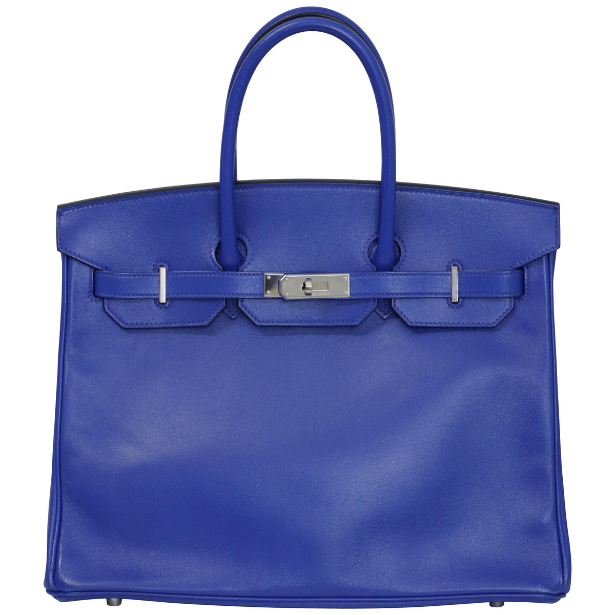 Hermès Birkin 35 Le Tournay Bleu Royal Swift Palladium Hardware 2019