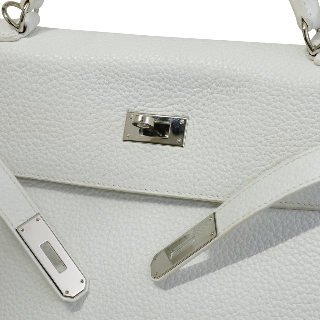 Hermès Kelly 32 Blanc Togo Palladium Hardware 2018