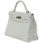 Hermès Kelly 32 Blanc Togo Palladium Hardware 2018