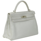 Hermès Kelly 32 Blanc Togo Palladium Hardware 2018