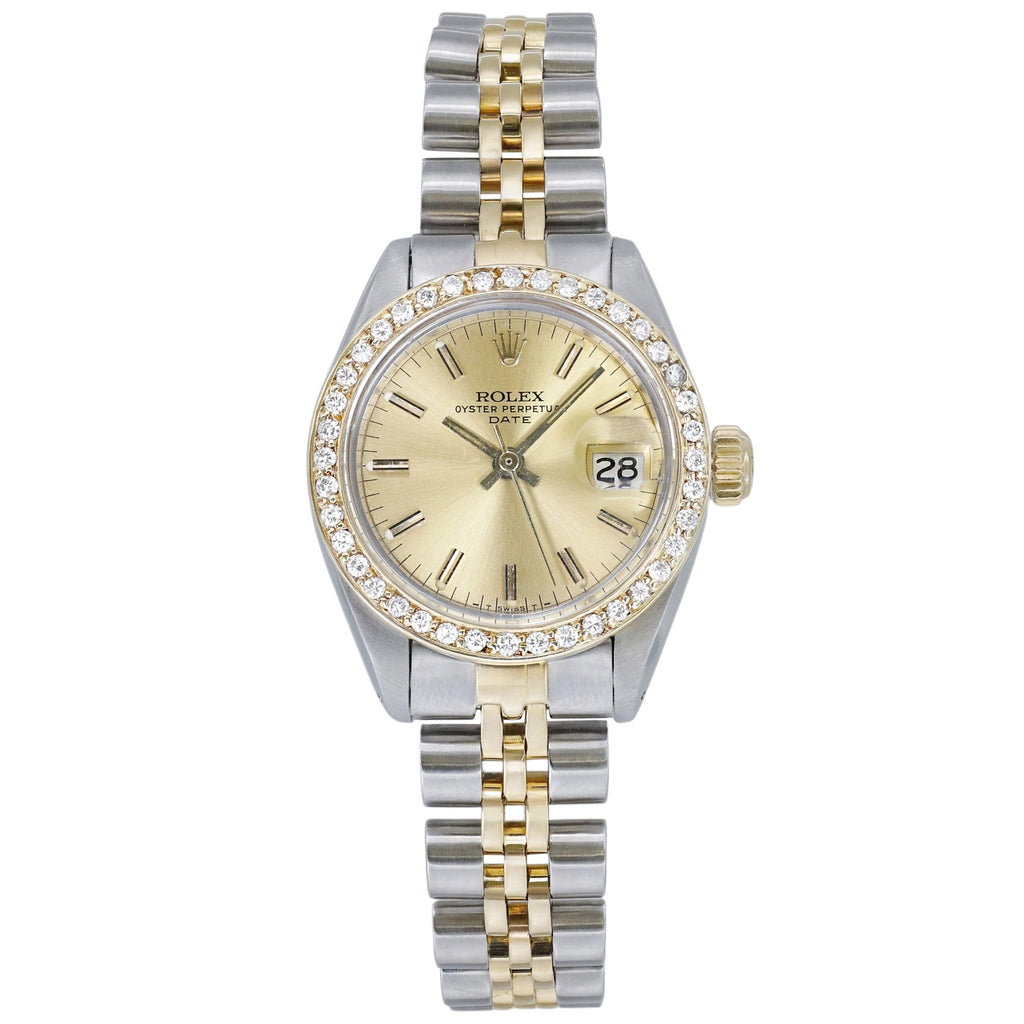 Rolex Datejust Lady 6917 Champagne Stick Dial on Jubilee 1983