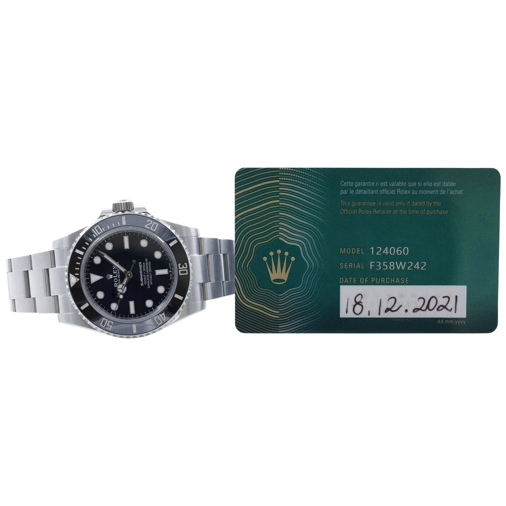 Rolex Submariner 124060 Black Dial on Oyster 2021