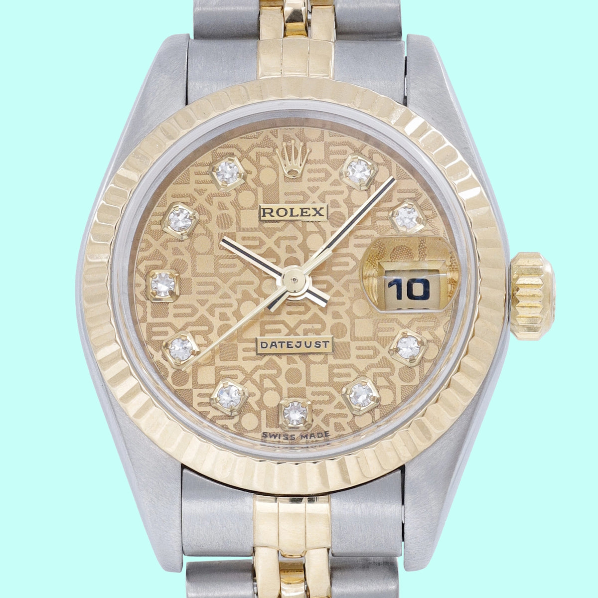 Rolex Lady-Datejust 69173 Champagne Dial on Jubilee 1998