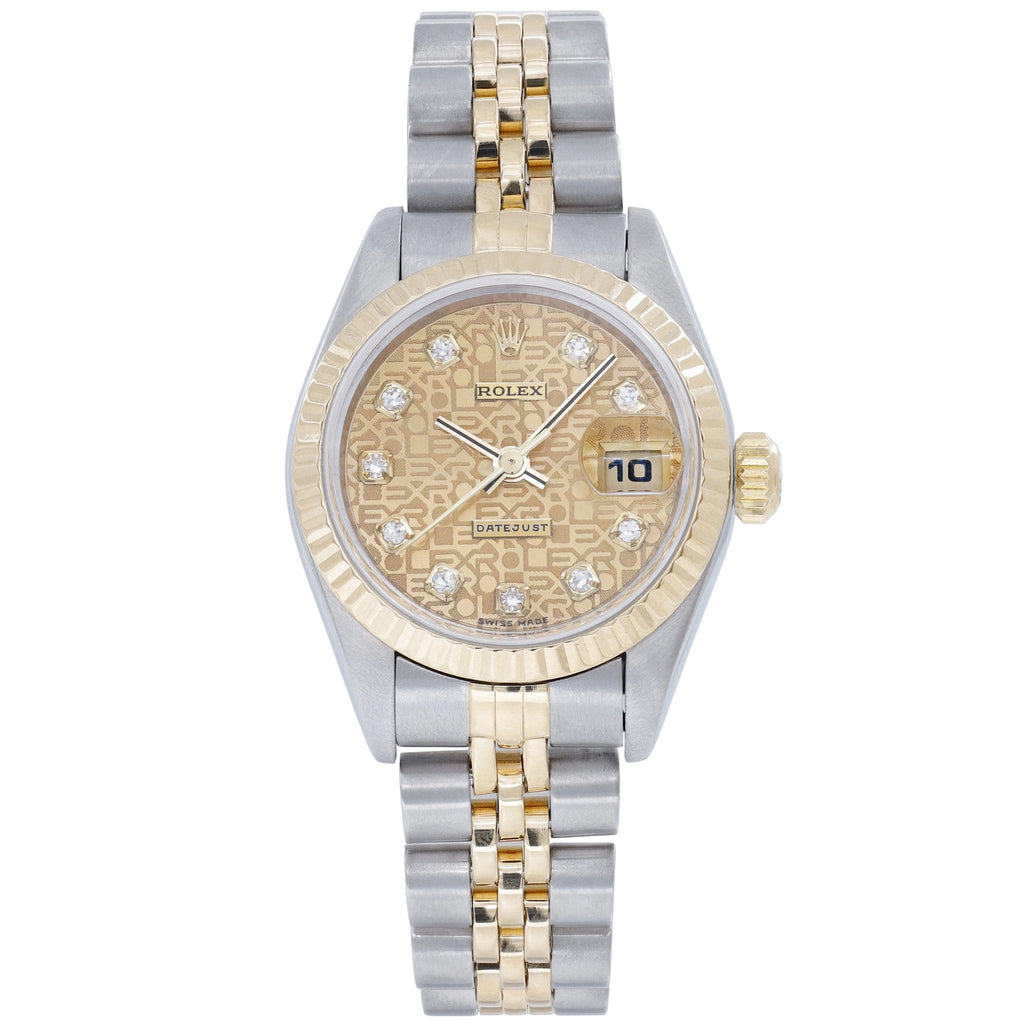 Rolex Lady-Datejust 69173 Champagne Dial on Jubilee 1998