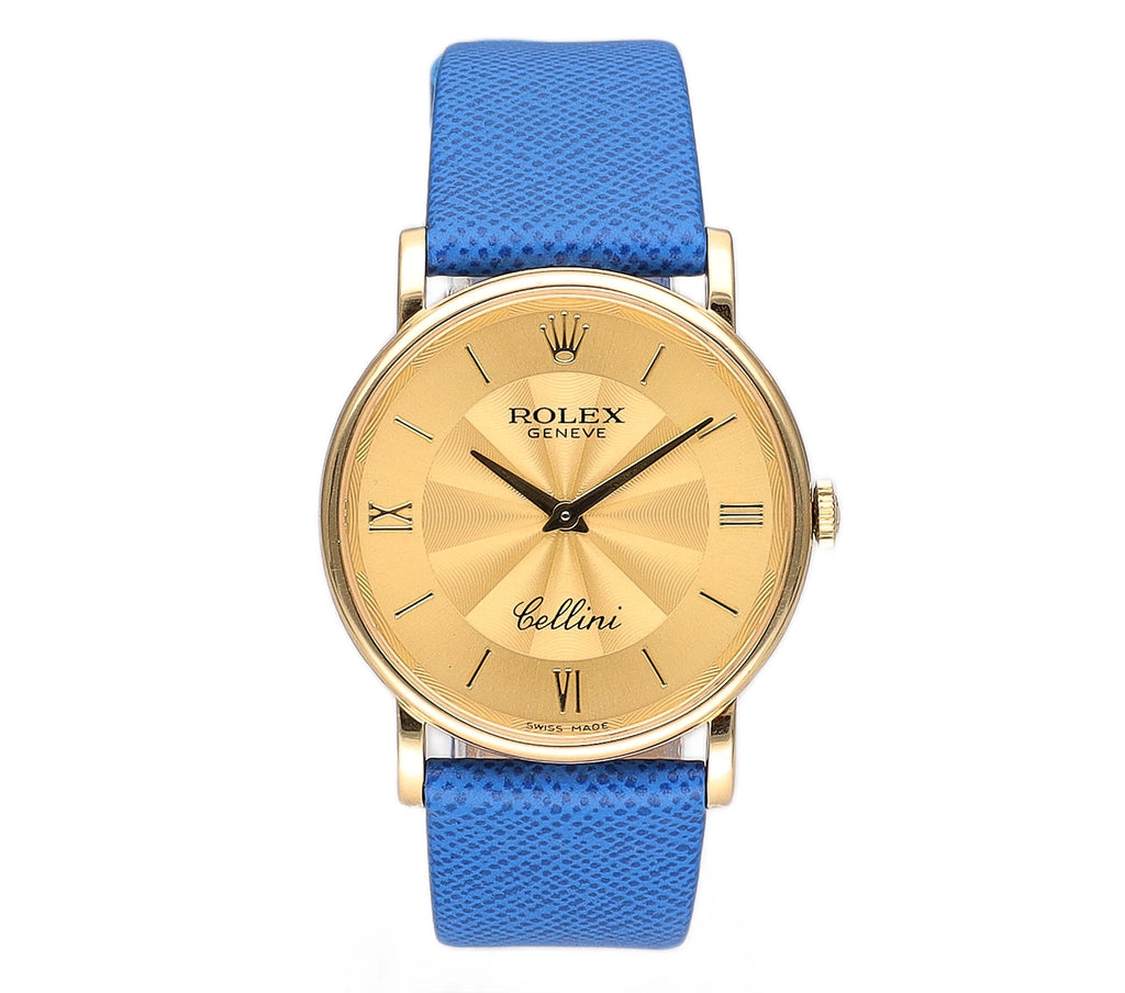 Rolex Cellini 5115 Champagne Dial on Leather 2001