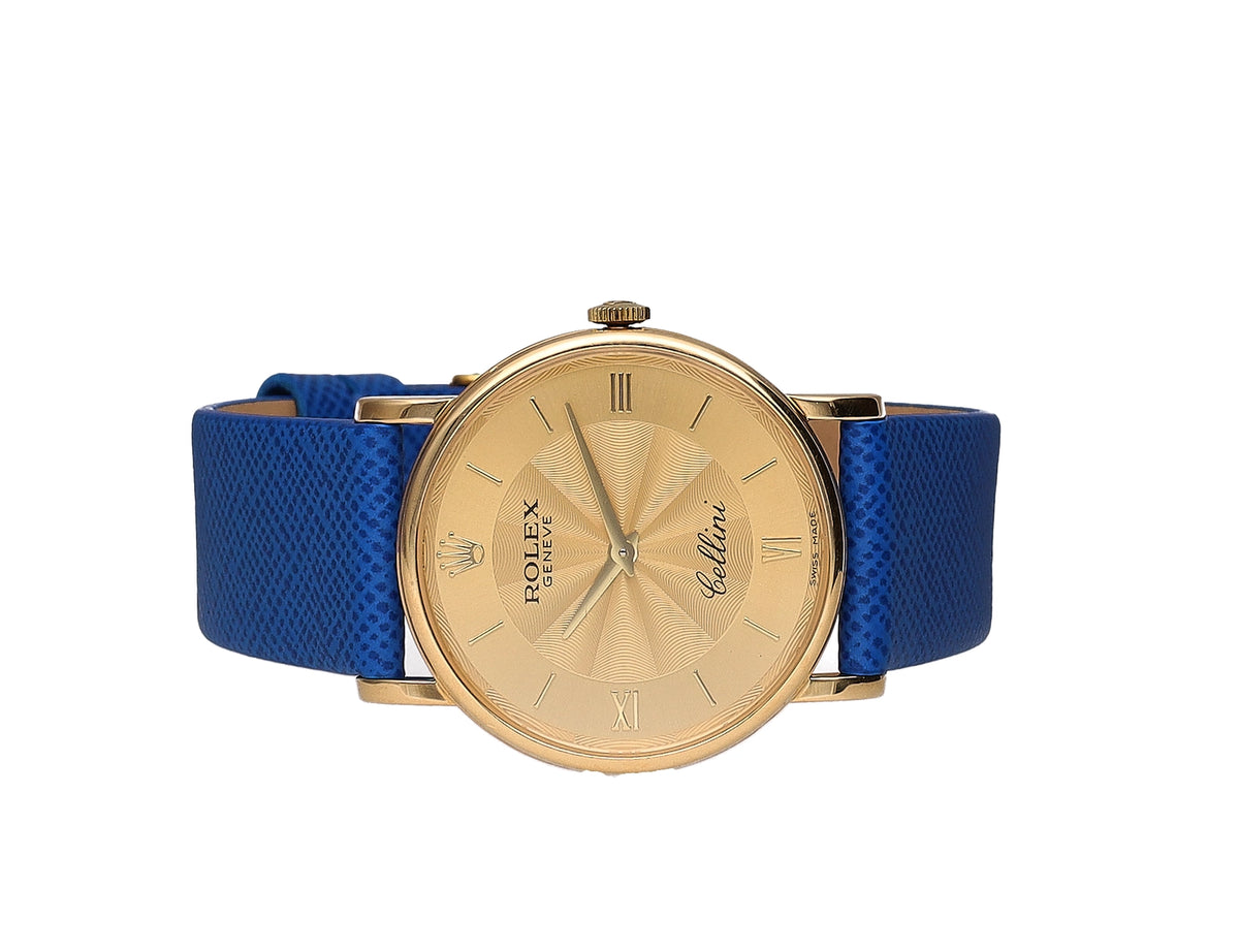 Rolex Cellini 5115 Champagne Dial on Leather 2001