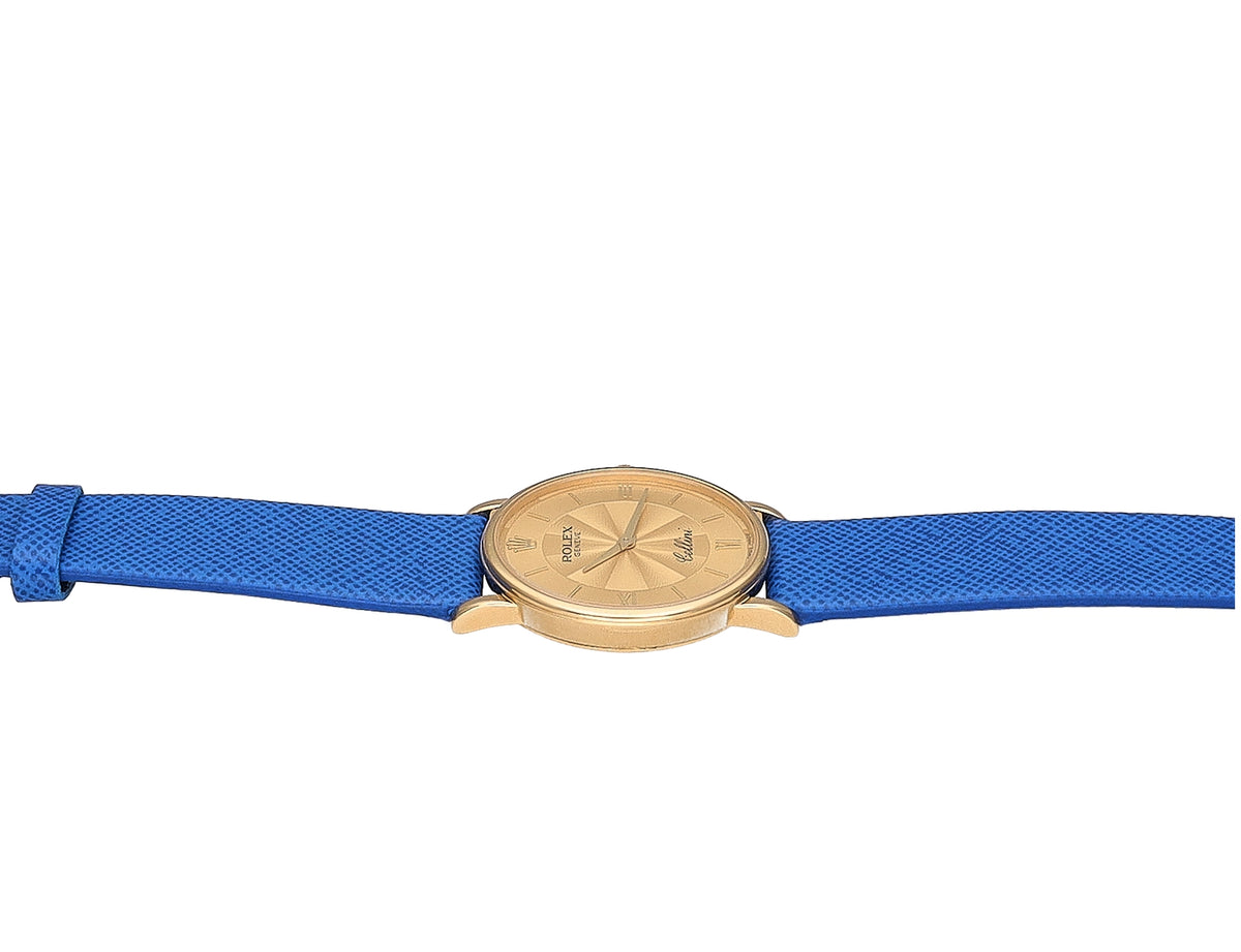 Rolex Cellini 5115 Champagne Dial on Leather 2001