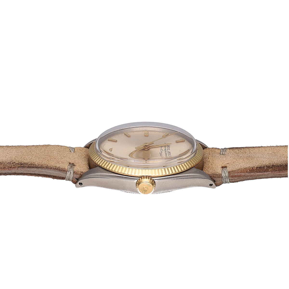 Rolex Air King 5501 Silver Dial on Leather 1967