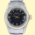 Rolex Oyster Perpetual 6618 Black Dial on Gold/Steel 1970
