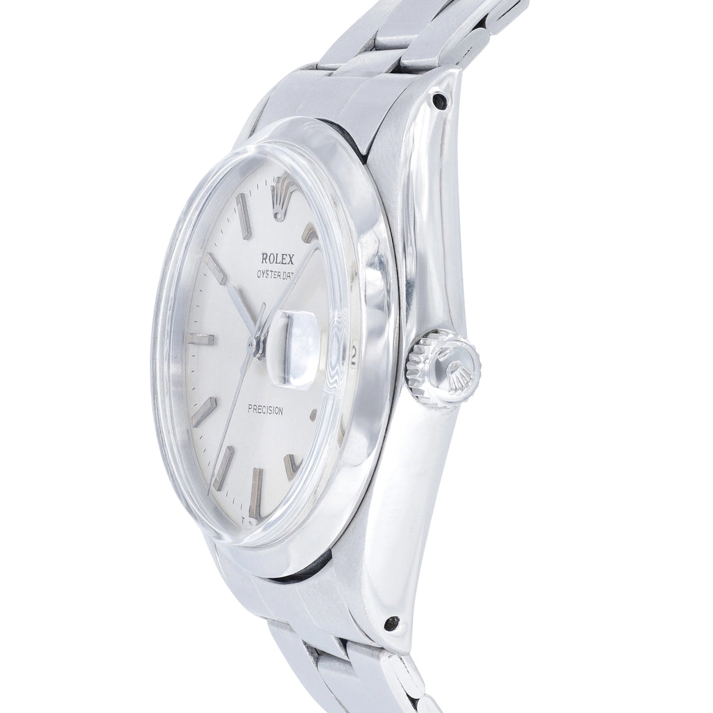 Rolex Oysterdate Precision 6694 Silver Dial on Oyster 1970