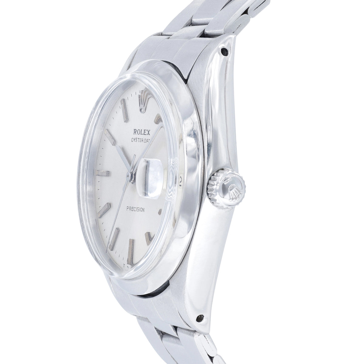 Rolex Oysterdate Precision 6694 Silver Dial on Oyster 1970