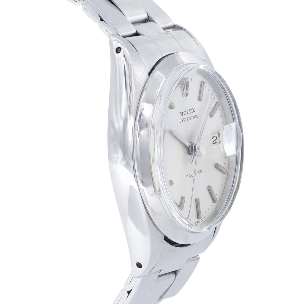 Rolex Oysterdate Precision 6694 Silver Dial on Oyster 1970