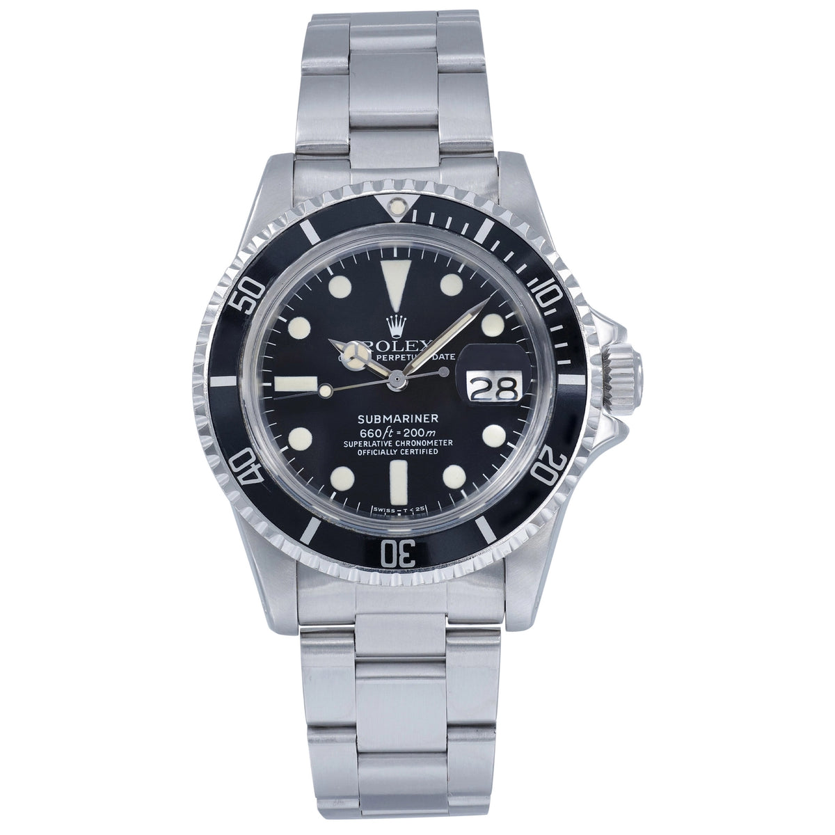 Rolex Submariner 1680 Black Dial on Oyster