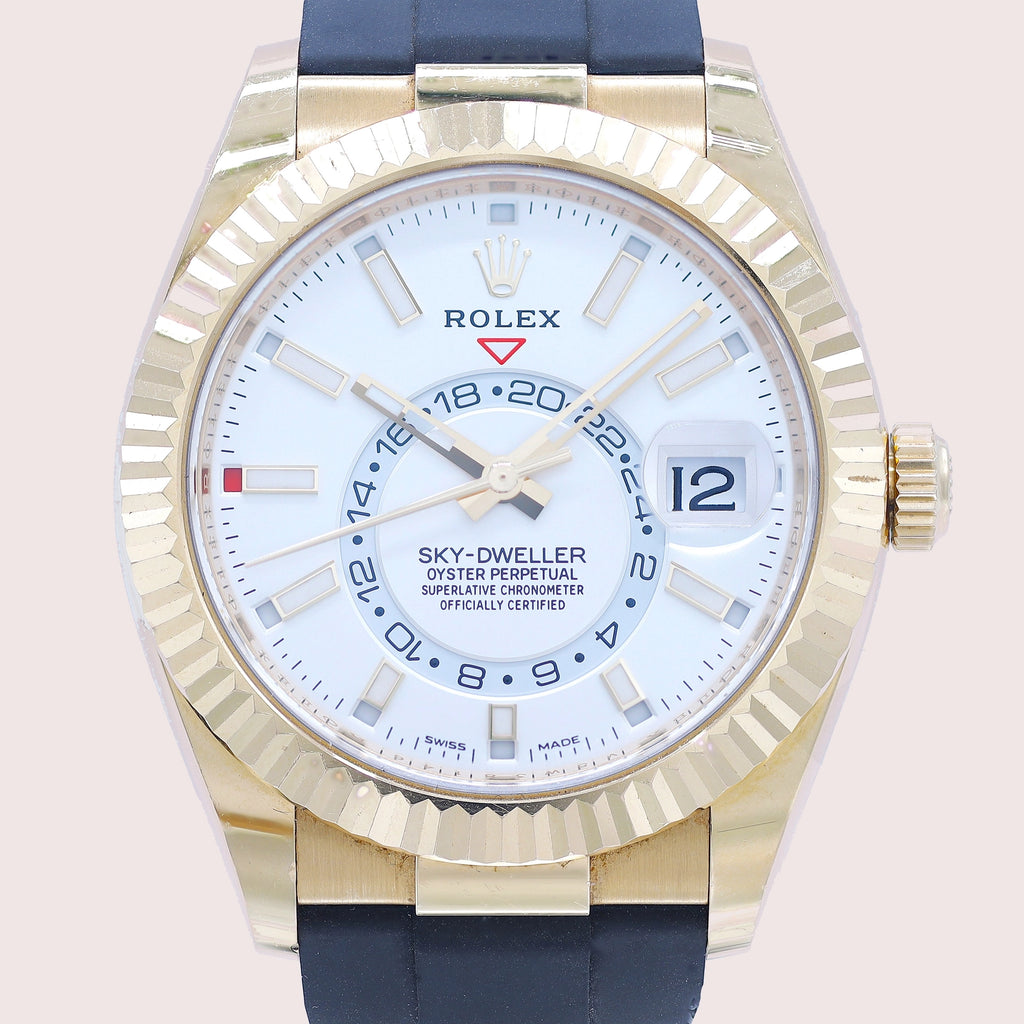 Rolex Sky-Dweller 326238 White Dial on Rubber 2021