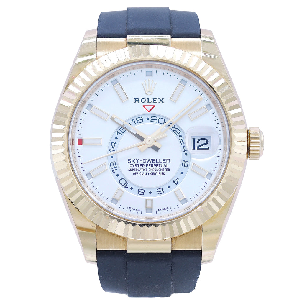 Rolex Sky-Dweller 326238 White Dial on Rubber 2021
