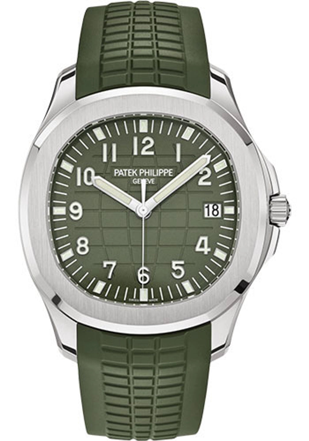 Patek Philippe Aquanaut 5168G-010 Khaki Green Dial on Rubber Strap 2022