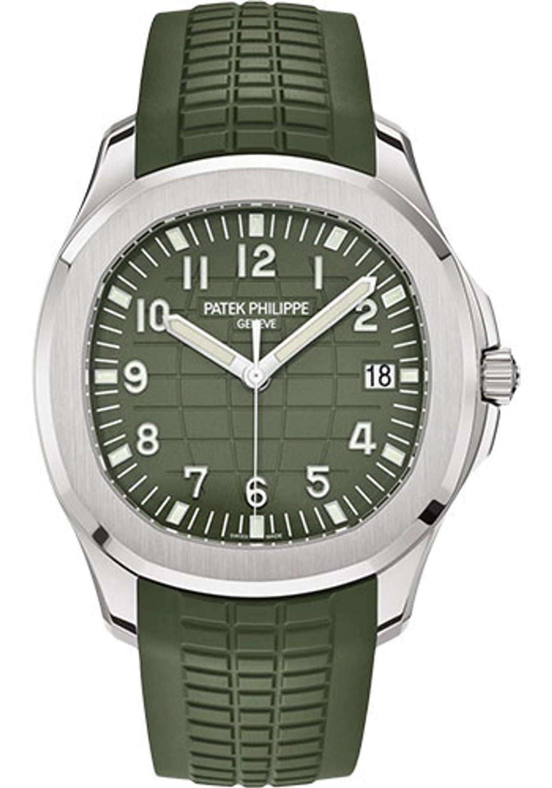 Patek Philippe Aquanaut 5168G-010 Khaki Green Dial on Rubber Strap 2022