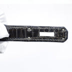 Hermès Kelly 28 Graphite Shiny Porosus Crocodile Palladium Hardware 2002