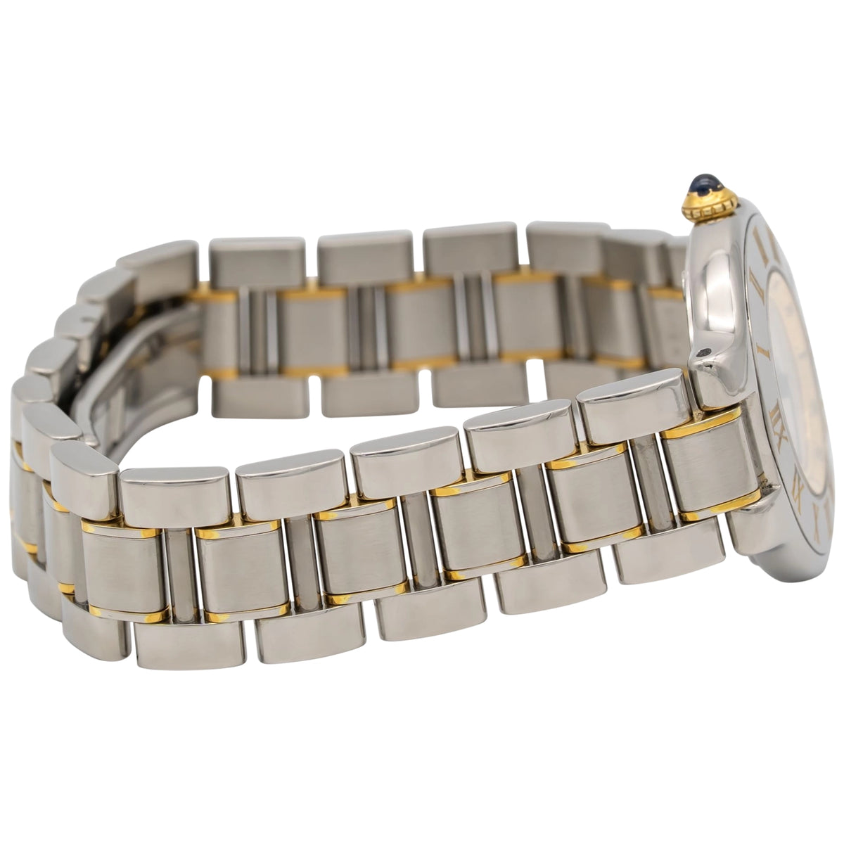 Cartier 21 Must de Cartier 1340 Silver Dial on Stainless Steel & Yellow Gold