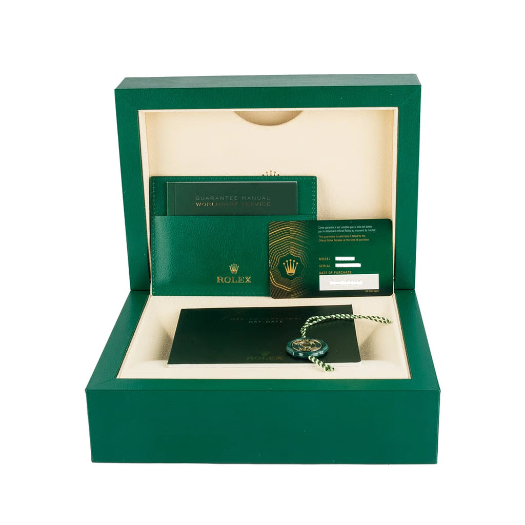 Rolex Day-Date 36 128238 Green Dial on Diamond President